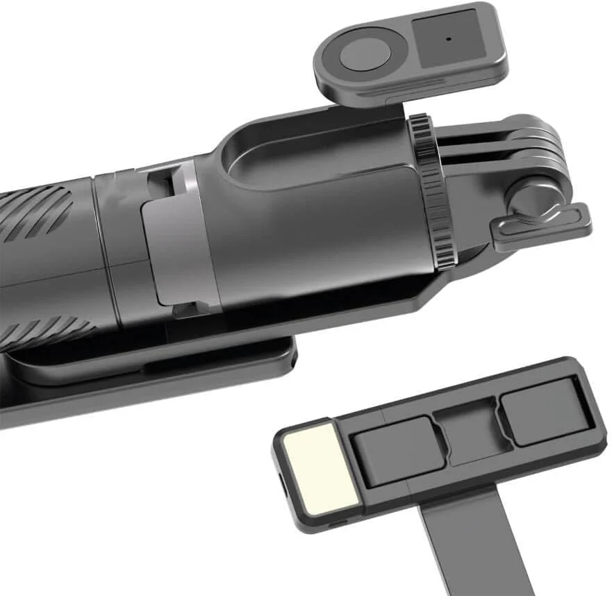 تک پایه سلفی و سه پایه کوچک ET-ZP26 با نور پرکننده برای پخش زنده - مشکی