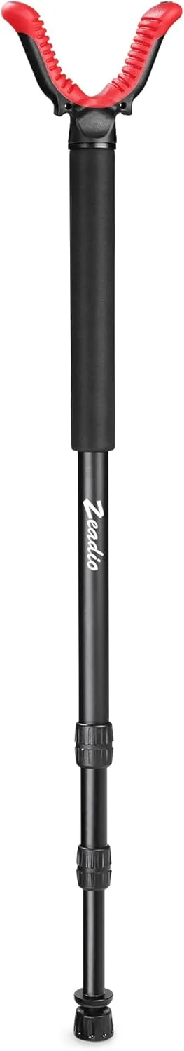 تک پایه تیراندازی زیادیو با دسته فوم متراکم، پایه قفل شونده چرخشی و سر استراحت تیراندازی V شکل بدون آسیب رساندن برای تیراندازی و فضای باز