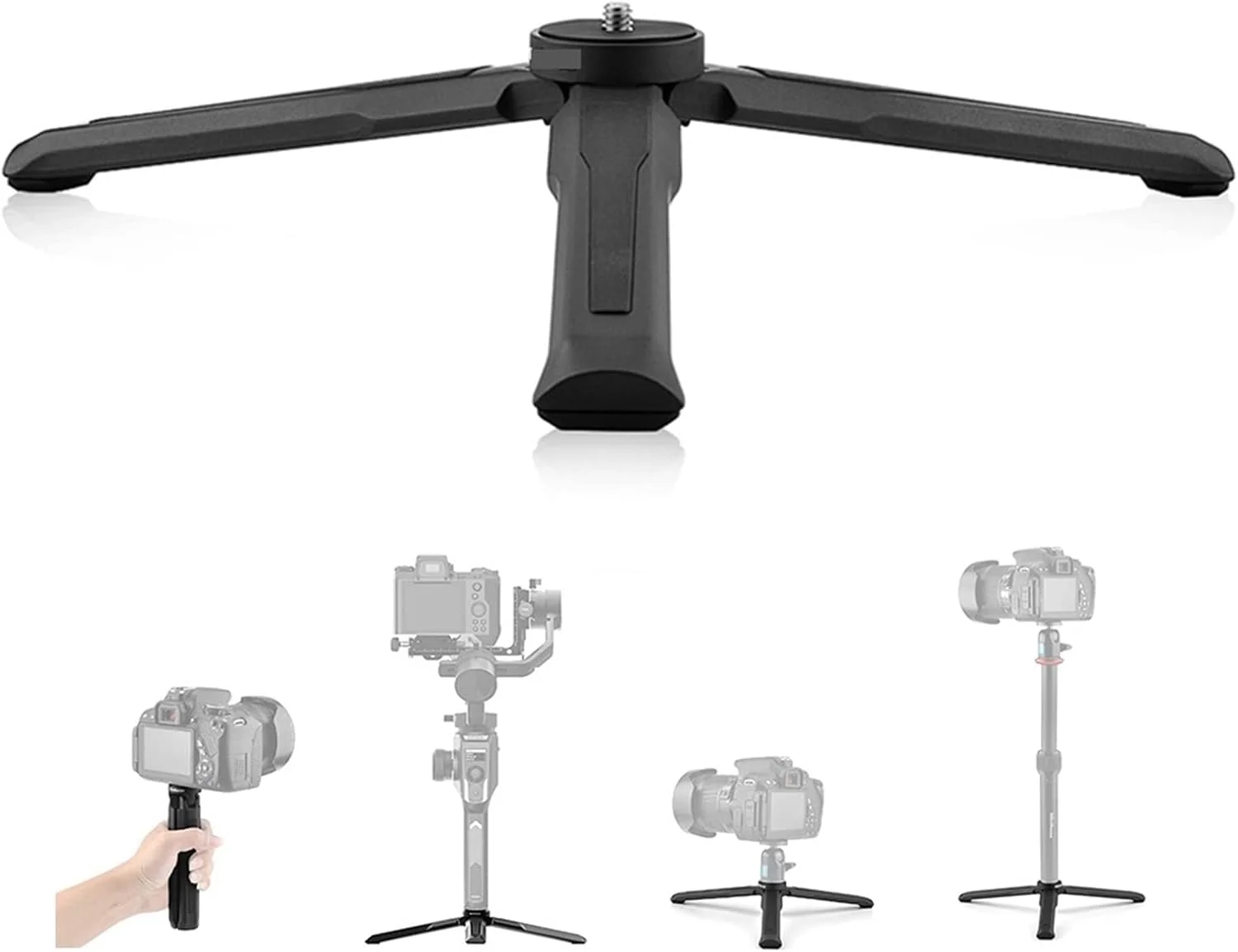 سه پایه آلومینیومی رومیزی، پایه سه پایه برای تثبیت کننده و دسته نگهدارنده سه پایه آلومینیومی رومیزی، پایه سه پایه برای تثبیت کننده و دسته نگهدارنده