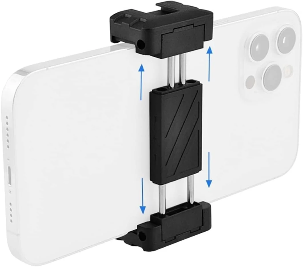 پایه نگهدارنده گوشی موبایل ZURBAA به همراه مانت کفشک سرد برای میکروفون و نور ویدیو