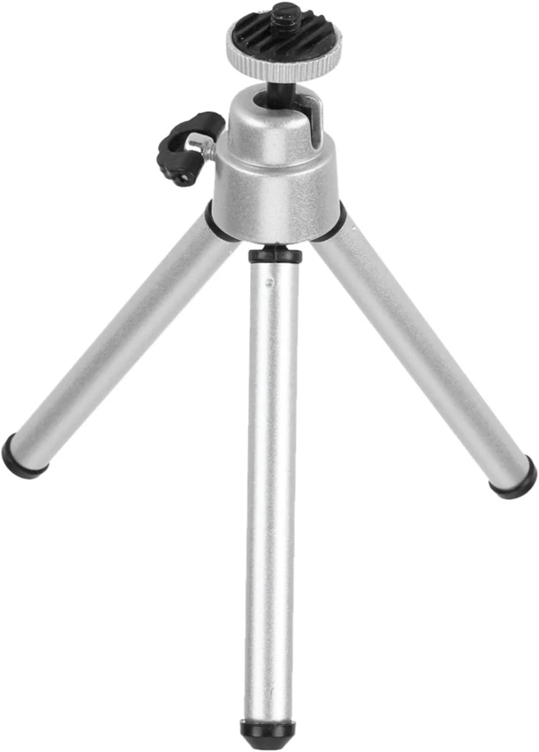 پایه نگهدارنده گوشی موبایل سه پایه کوچک جهانی تاشو رومیزی آلیاژ آلومینیوم تثبیت کننده دوربین و تلفن های هوشمند