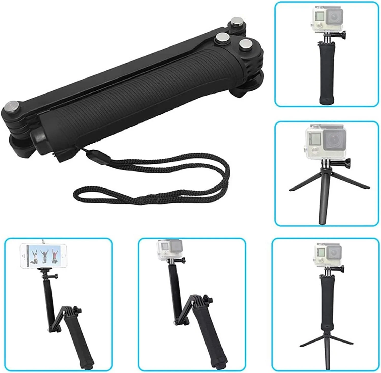 سه پایه با گریپ 3 طرفه ضد آب، مونوپاد و پایه سه پایه برای