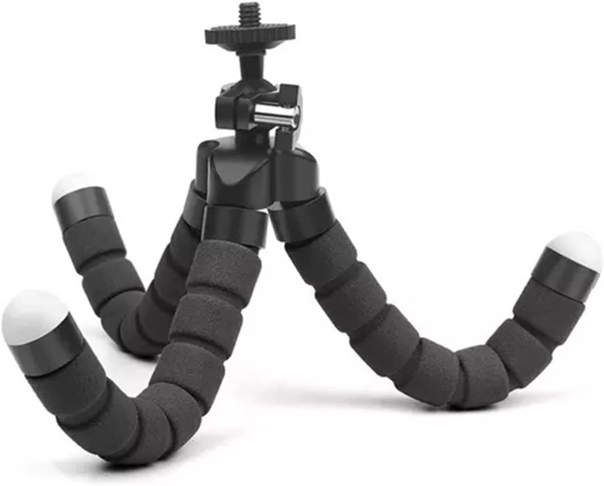 سه پایه گوشی موبایل ZURBAA، سه پایه یونیورسال، براکت متنوع عکاسی، اسفنجی