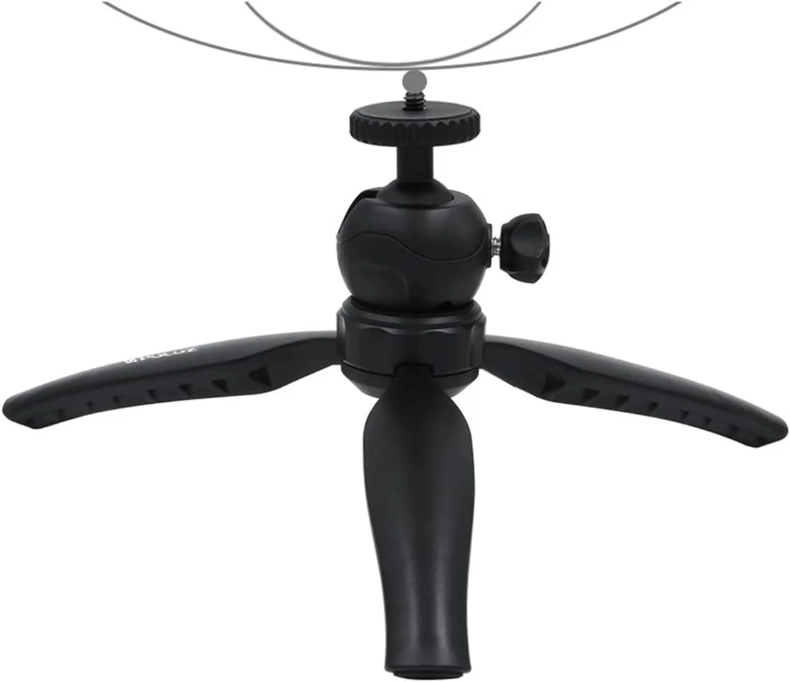 سه پایه مینی با سر توپی درجه دار و کفشک سرد، میله سلفی قابل افزایش طول برای دوربین