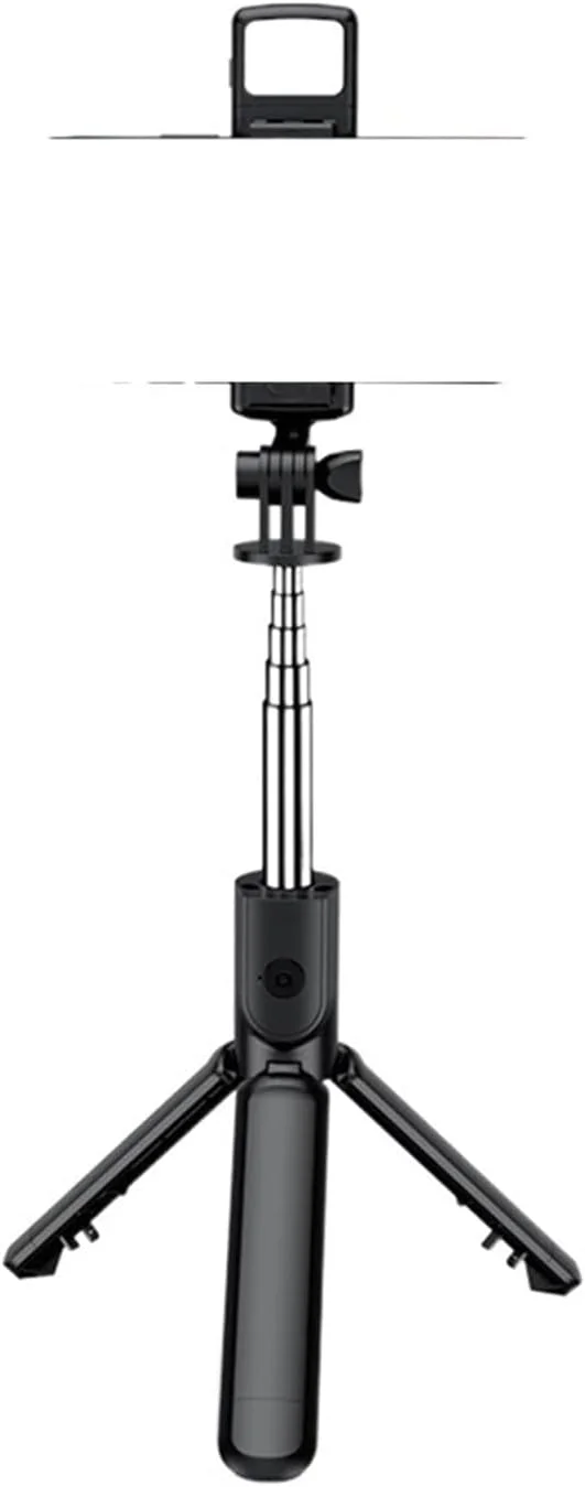 سه پایه با نور پرکننده، شاتر بلوتوث کنترل از راه دور، تک پایه تاشو قابل حمل برای تلفن هوشمند