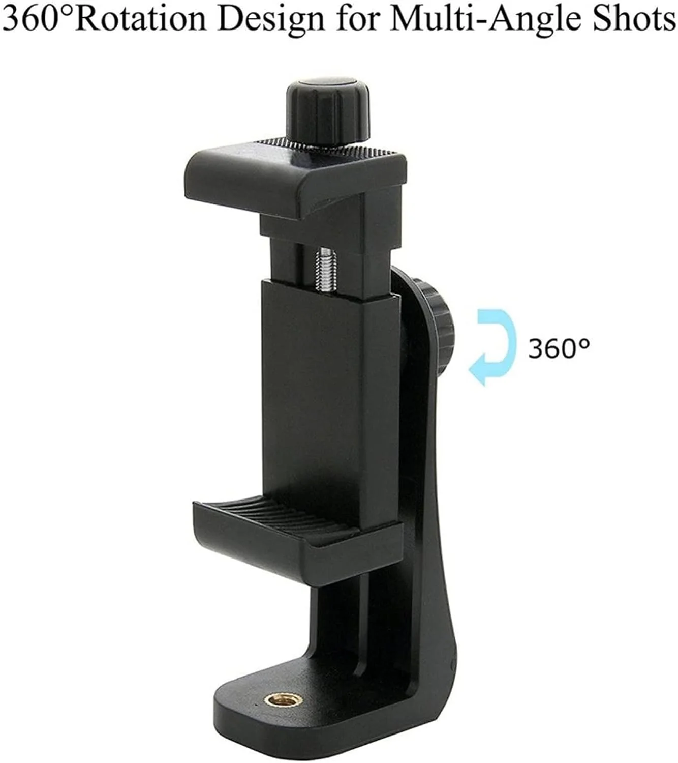 گیره نگهدارنده گوشی موبایل سه پایه سازگار با تمام سه پایه های رومیزی و هولدر های پیچی