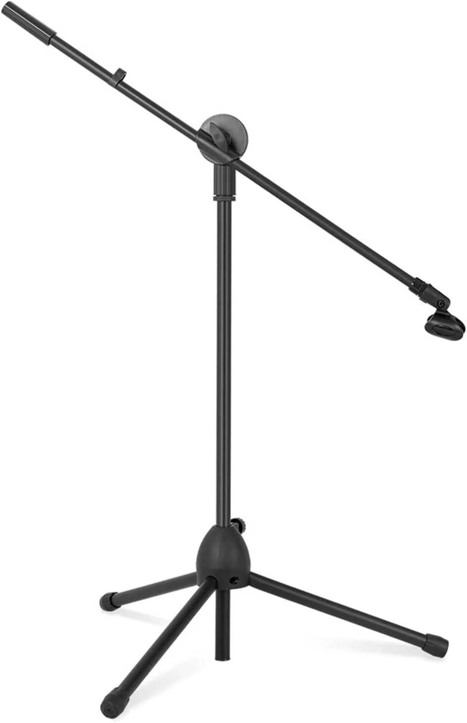پایه میکروفون سه پایه انعطاف پذیر ZURBAA، پایه میکروفون استیج با بوم قابل تنظیم و ارتفاع قابل تنظیم برای رادیو