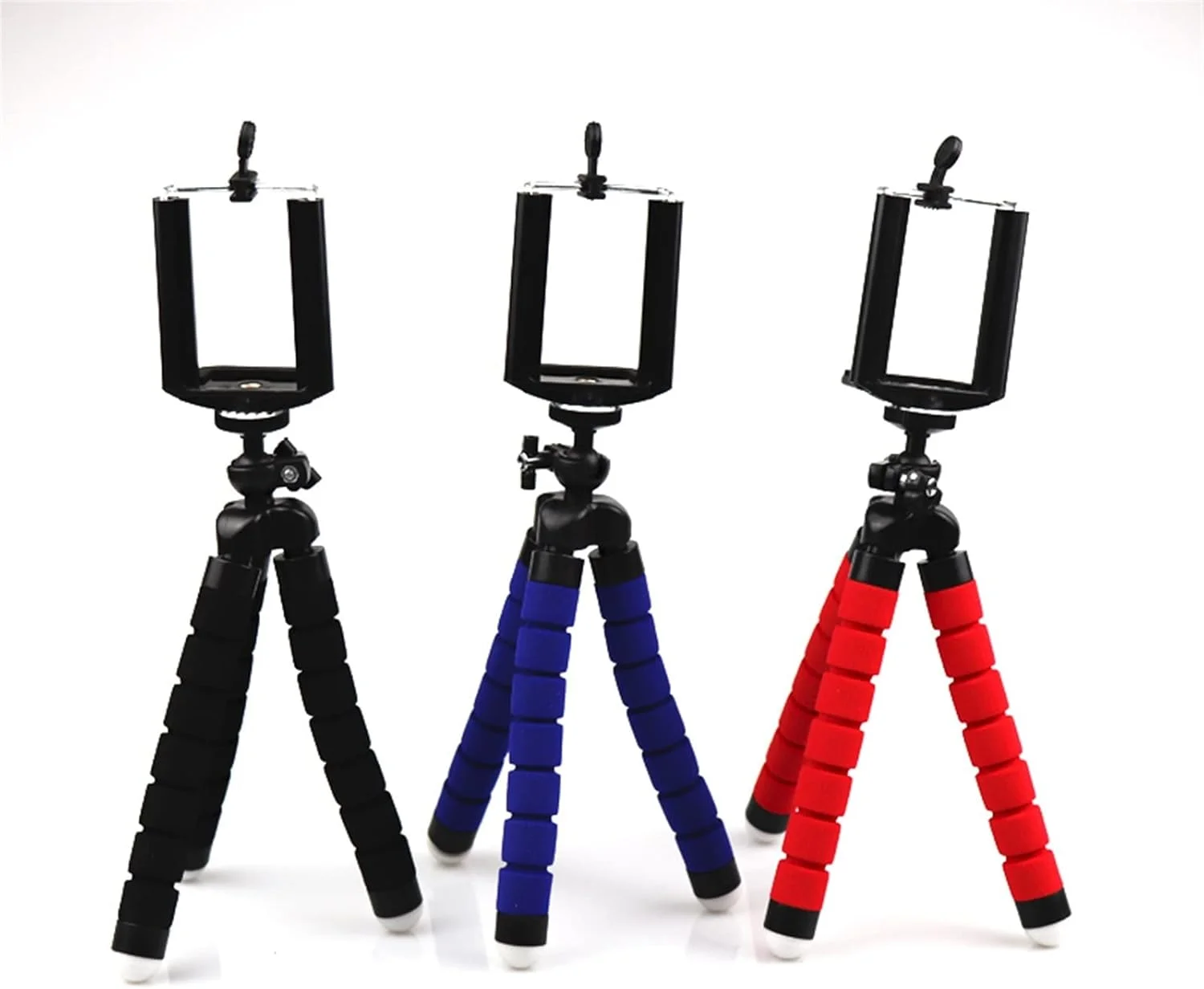 سه پایه انعطاف پذیر جهانی برای تلفن همراه، نگهدارنده دوربین موبایل، گیره تلفن هوشمند