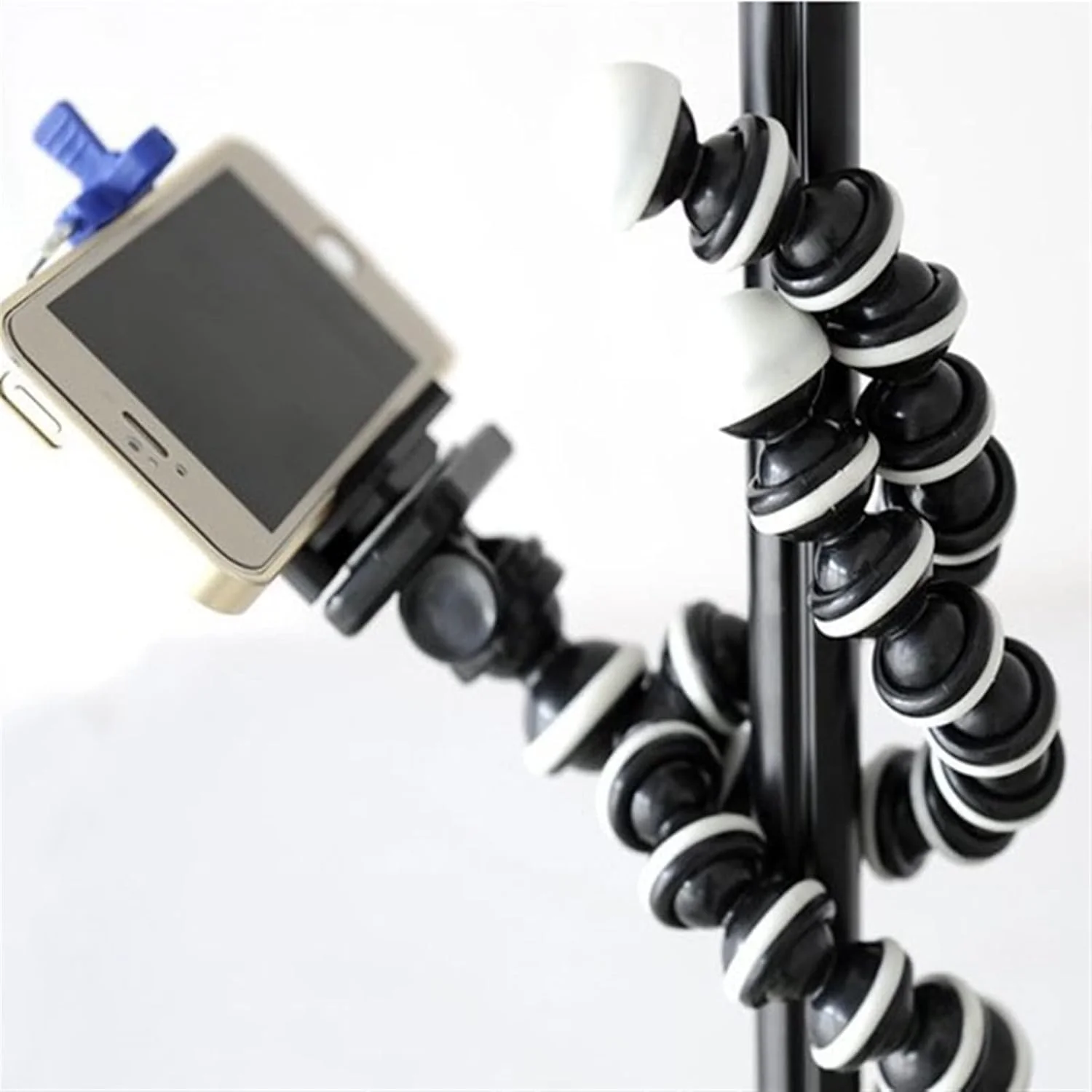 سه پایه کوچک و انعطاف پذیر ZURBAA به همراه گیره نگهدارنده گوشی موبایل