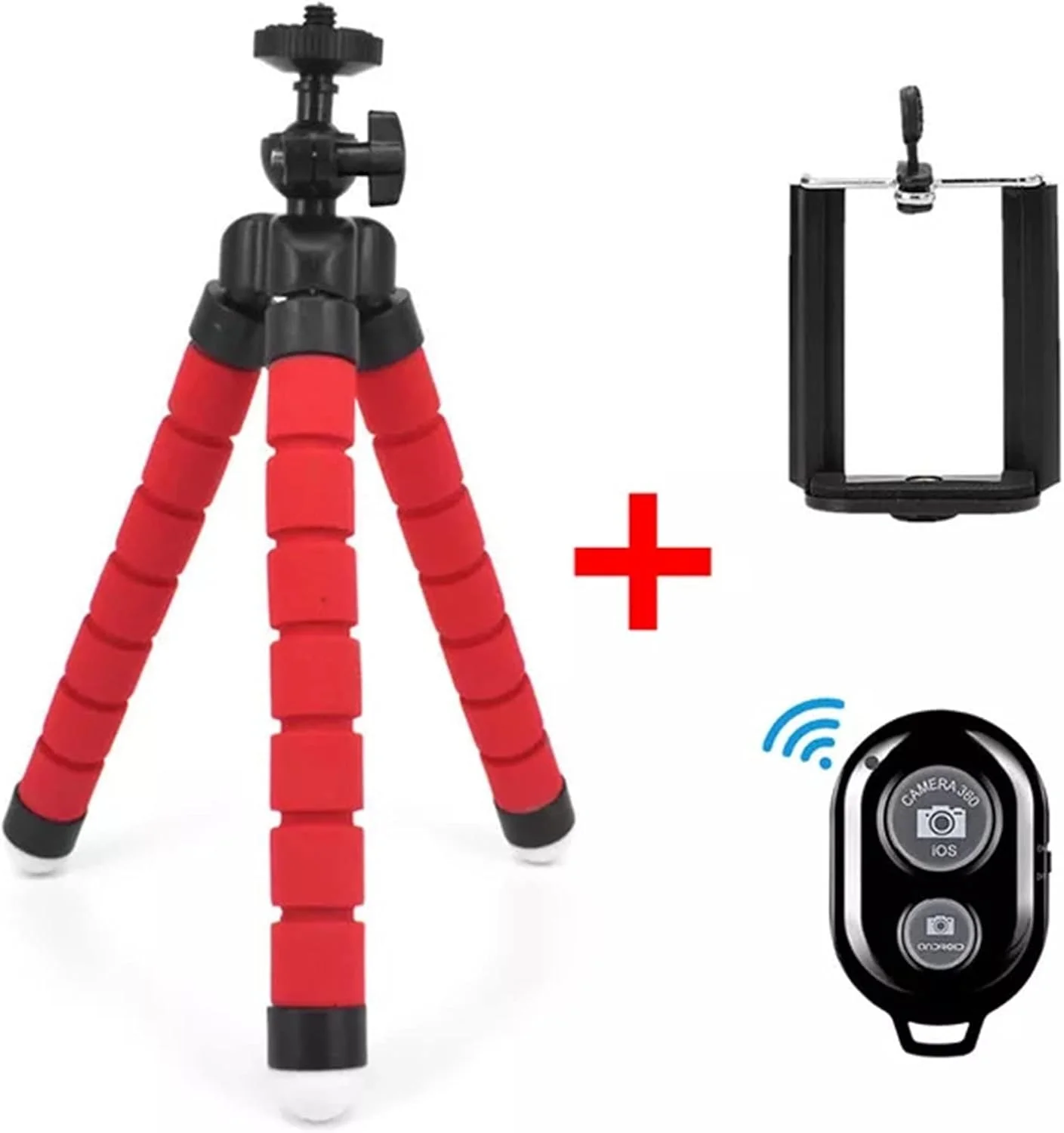 سه پایه گوشی موبایل ZURBAA، پایه نگهدارنده قابل تنظیم و قابل حمل به همراه ریموت