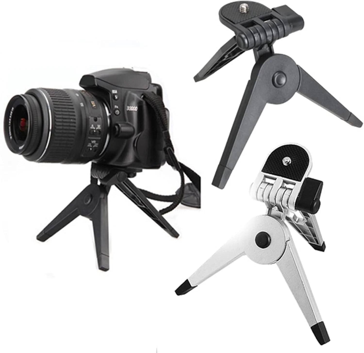 سه پایه رومیزی تاشو قابل حمل ZURBAA برای دوربین و فیلمبرداری