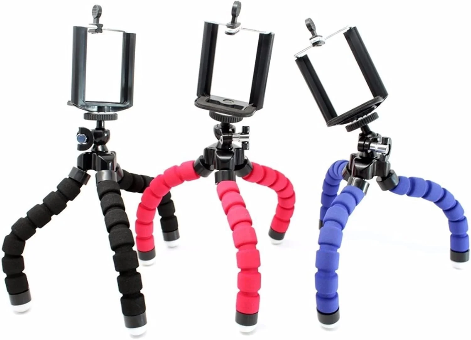 نگهدارنده گوشی موبایل سه پایه ZURBAA، سه پایه اختاپوسی انعطاف پذیر، پایه نگهدارنده دوچرخه، لوازم جانبی یک پایه برای دوربین تلفن همراه