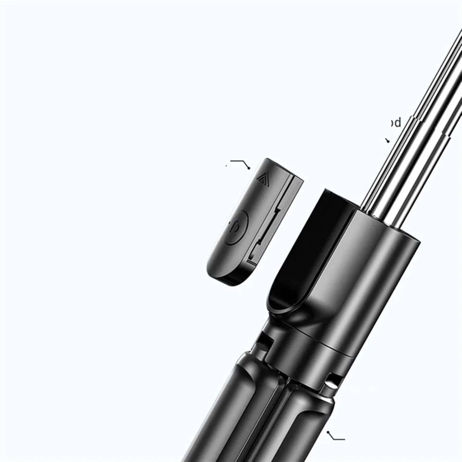 پایه سلفی سه پایه ZURBAA با ریموت کنترل بی سیم، مینی پایه سلفی قابل افزایش طول