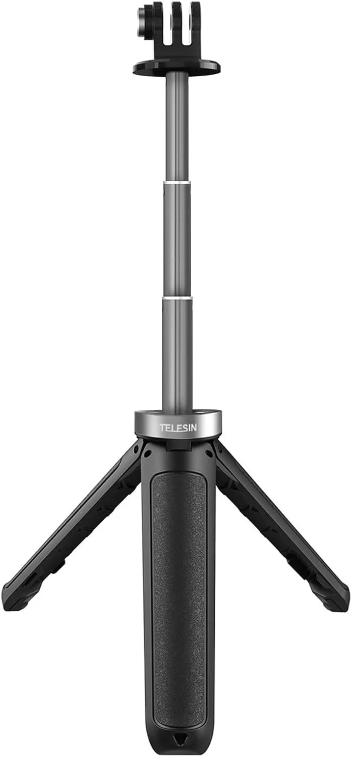 سه پایه مینی دوربین اکشن، مونوپاد سلفی استیک قابل افزایش طول، پایه رومیزی عکاسی برای