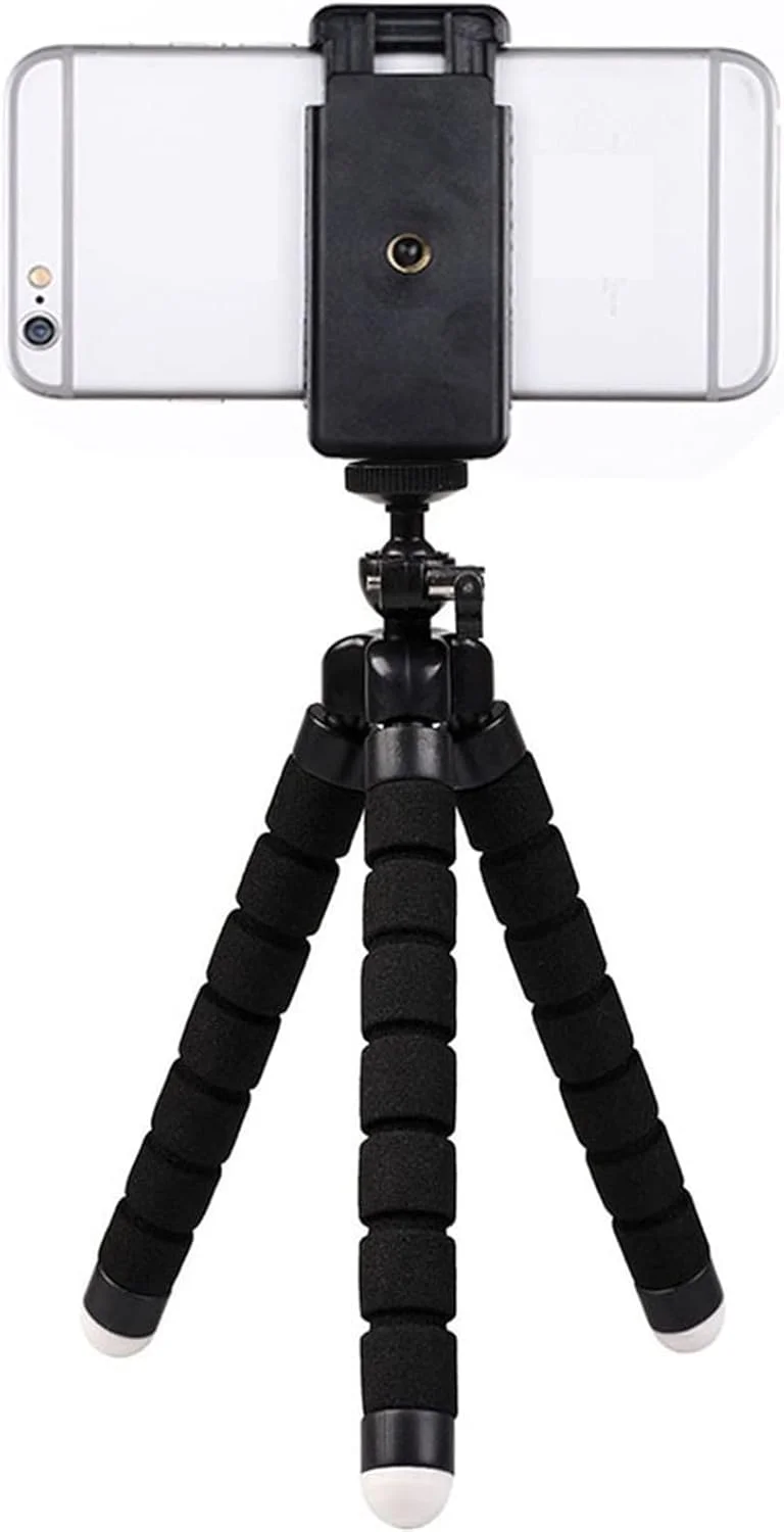 نگهدارنده گوشی موبایل سه پایه، براکت سه پایه انعطاف پذیر برای استند سلفی گوشی موبایل، دوربین مینی