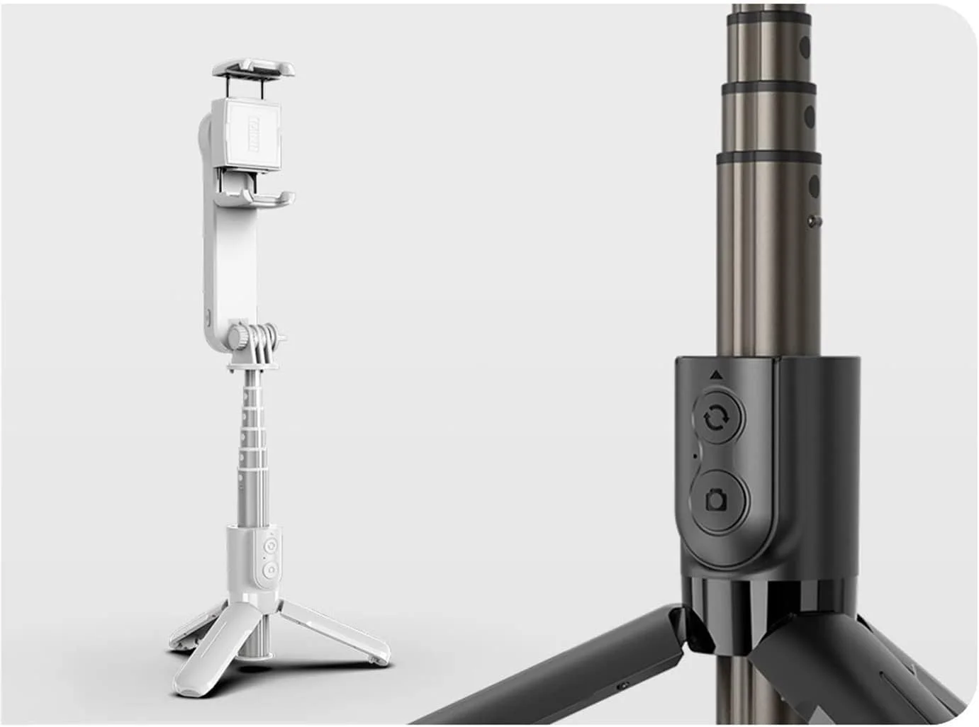 سه پایه مونوپاد تاشو کوچک با نور پرکننده و شاتر کنترل از راه دور