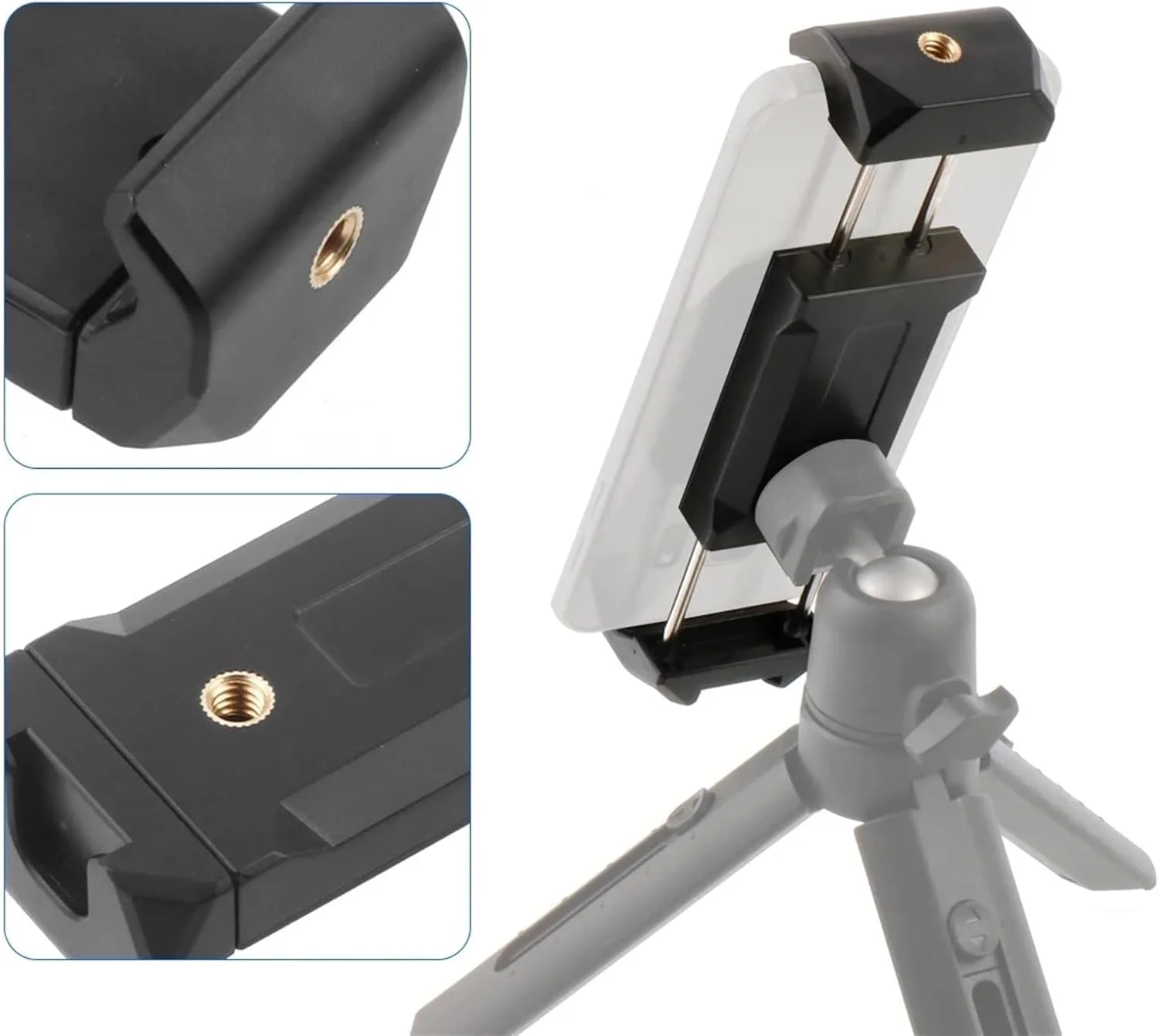 پایه نگهدارنده تبلت و گوشی موبایل یونیورسال ZURBAA به همراه گیره و پیچ، دارای کفشک سرد و قابلیت تنظیم