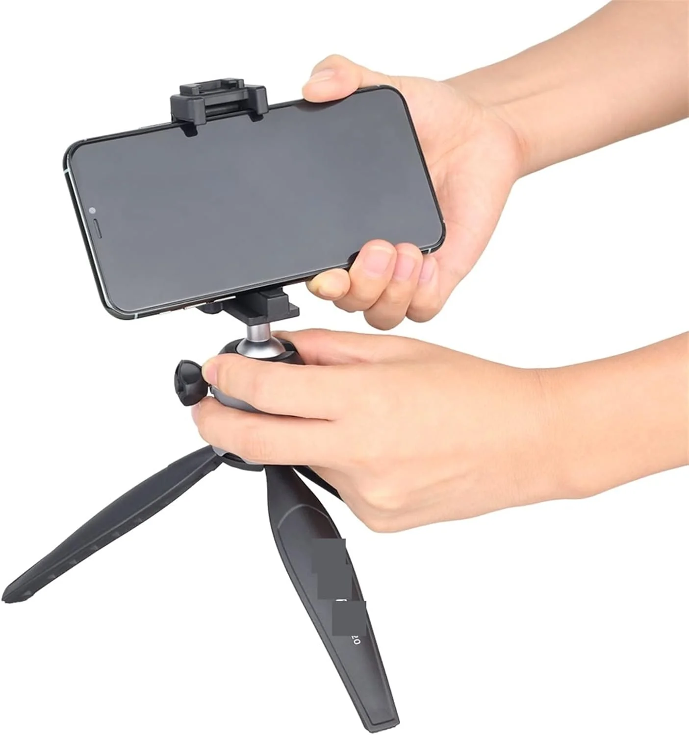 پایه نگهدارنده گوشی موبایل ZURBAA، سه پایه رومیزی کوچک و هد توپی کفشک سرد برای تلفن هوشمند