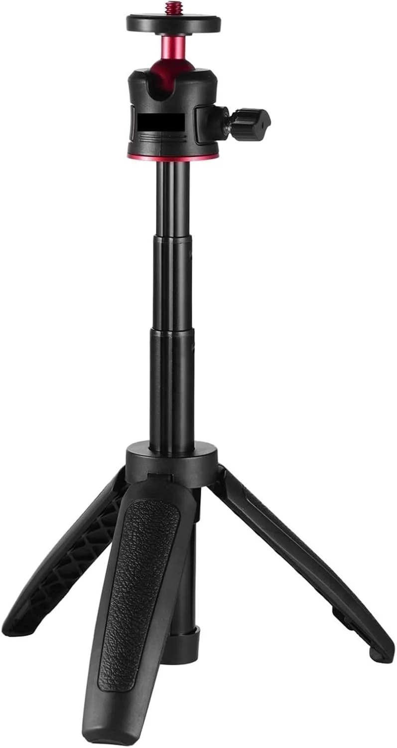 سه پایه کوچک ZURBAA، سه پایه رومیزی قابل افزایش، مونوپاد سلفی دستی با سر توپی انعطاف پذیر برای سلفی و مسافرت