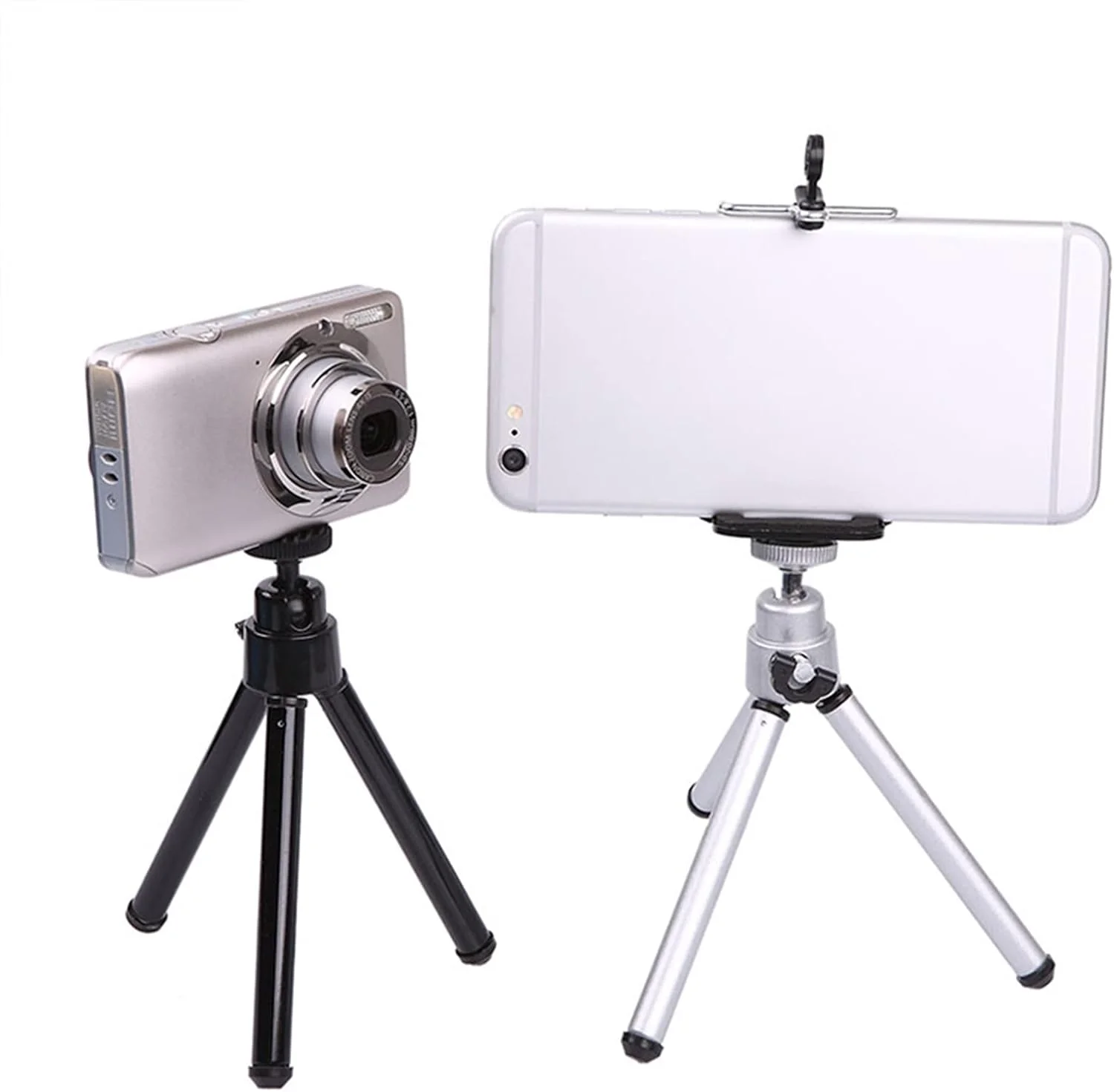 پایه نگهدارنده گوشی موبایل ZURBAA، سه پایه کوچک و انعطاف پذیر، نگهدارنده مقطعی برای پروژکتور دوربین، سه پایه رومیزی آلیاژ آلومینیوم برای تلفن همراه