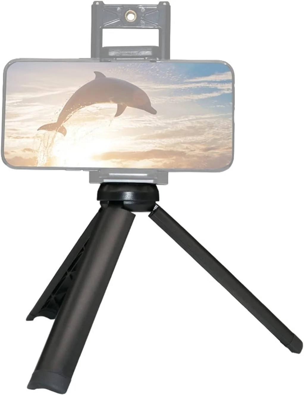 میله افزایش طول محور سه پایه ZURBAA، سه پایه تاشو قابل حمل برای وب کم، تلفن همراه، دوربین اکشن کوچک