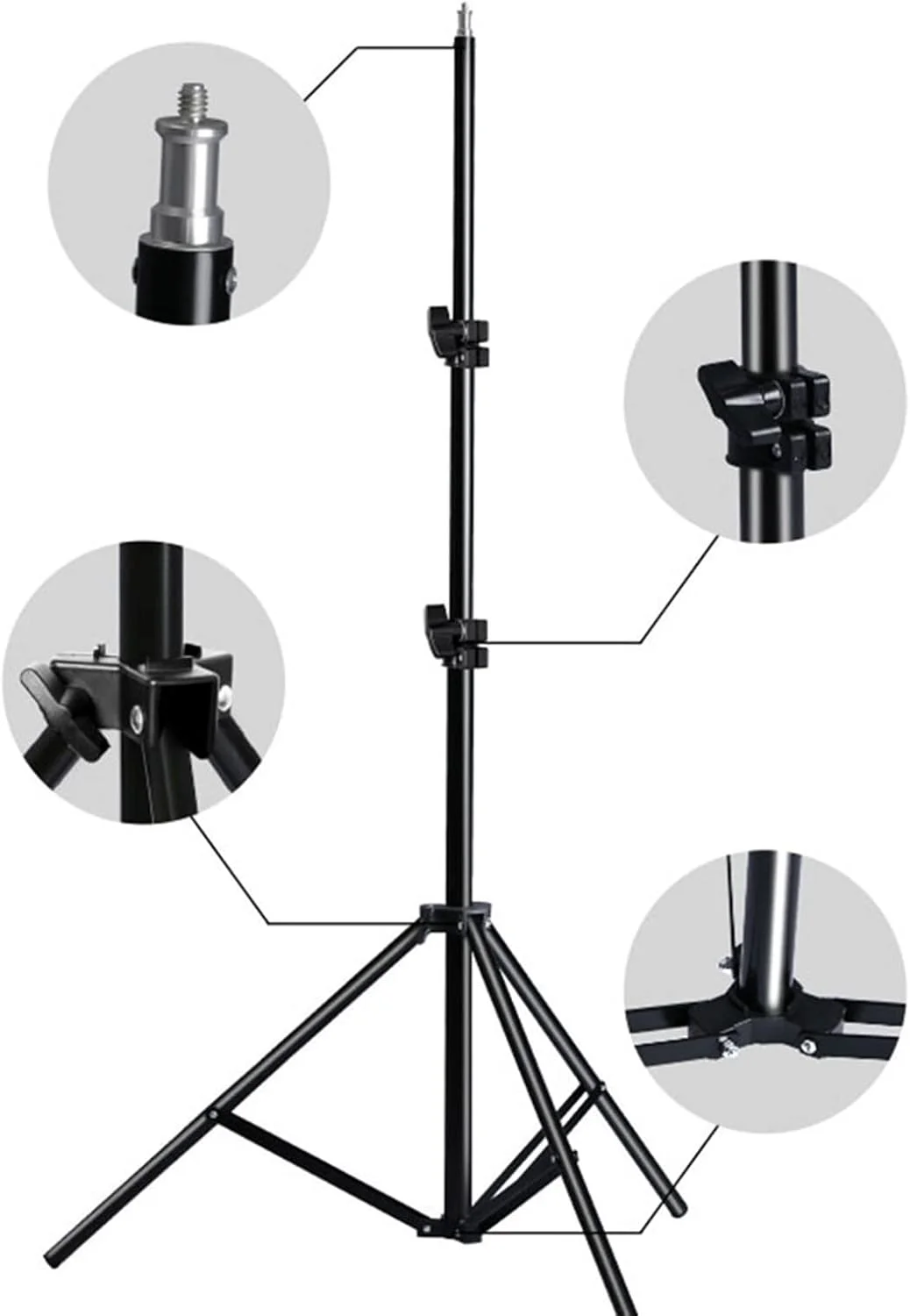 سه پایه نگهدارنده گوشی موبایل، پایه سلفی قابل تنظیم با سرپیچ سه پایه نگهدارنده گوشی موبایل، پایه سلفی قابل تنظیم با سرپیچ