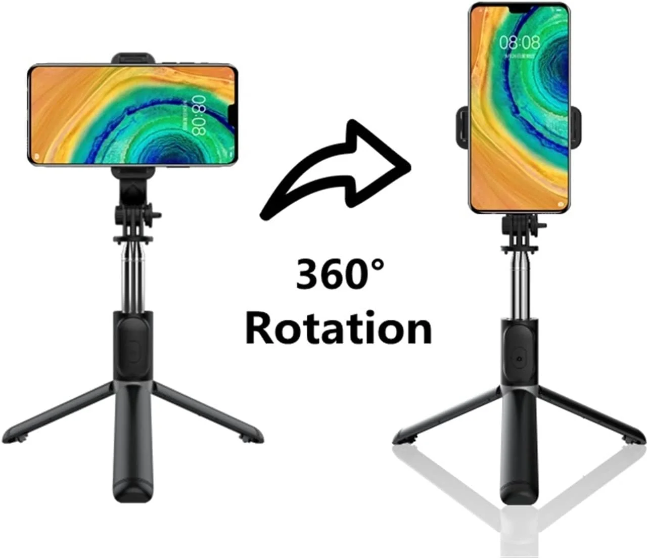 مونوپاد سه پایه کوچک با شاتر از راه دور و قابلیت افزایش طول