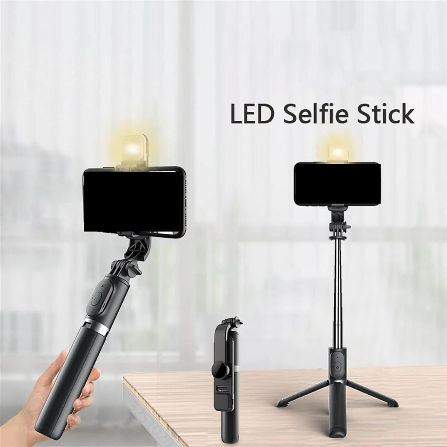 پایه نگهدارنده تلفن همراه بی سیم تاشو مینی سه پایه مونوپاد با