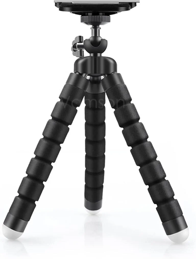 سه پایه رومیزی کوچک فلزی ZURBAA، نور سلفی، عکاسی زنده، آلیاژ آلومینیوم