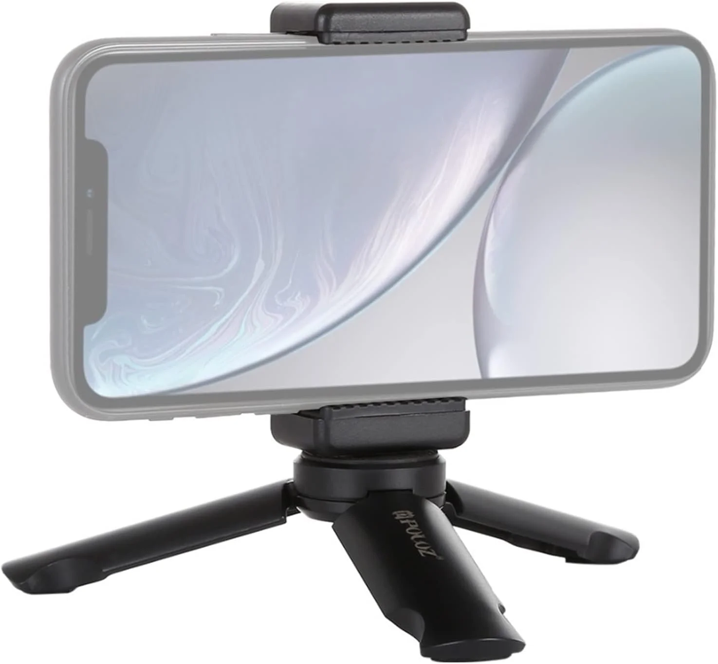 سه پایه مینی تاشو پلاستیکی قابل حمل به همراه گیره نگهدارنده گوشی موبایل