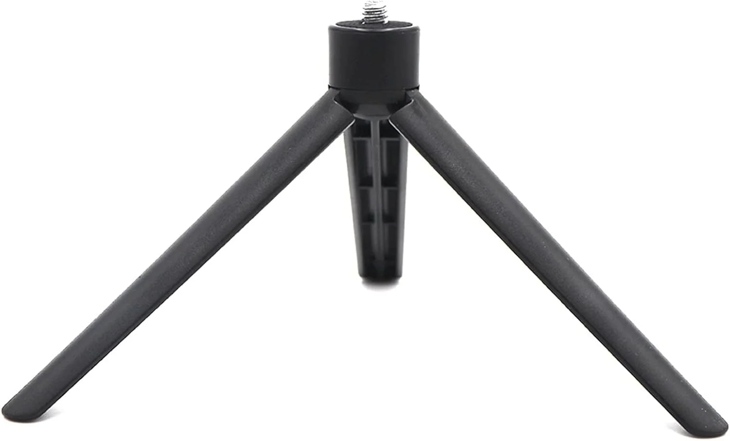 سه پایه کوچک یونیورسال مشکی پلاستیکی به همراه گیره نگهدارنده گوشی موبایل و دوربین