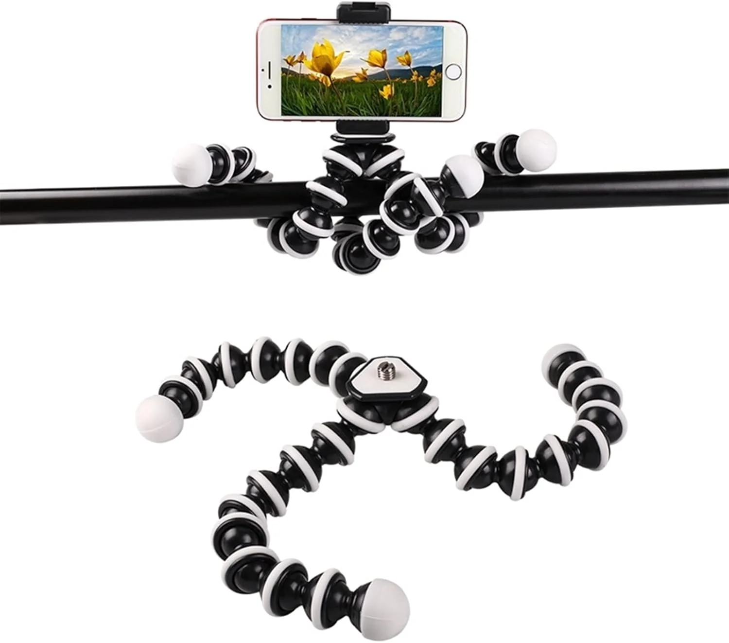 سه پایه انعطاف پذیر بزرگ و کوچک ZURBAA، نگهدارنده رومیزی تنبل تلفن، سه پایه برای دوربین دیجیتال