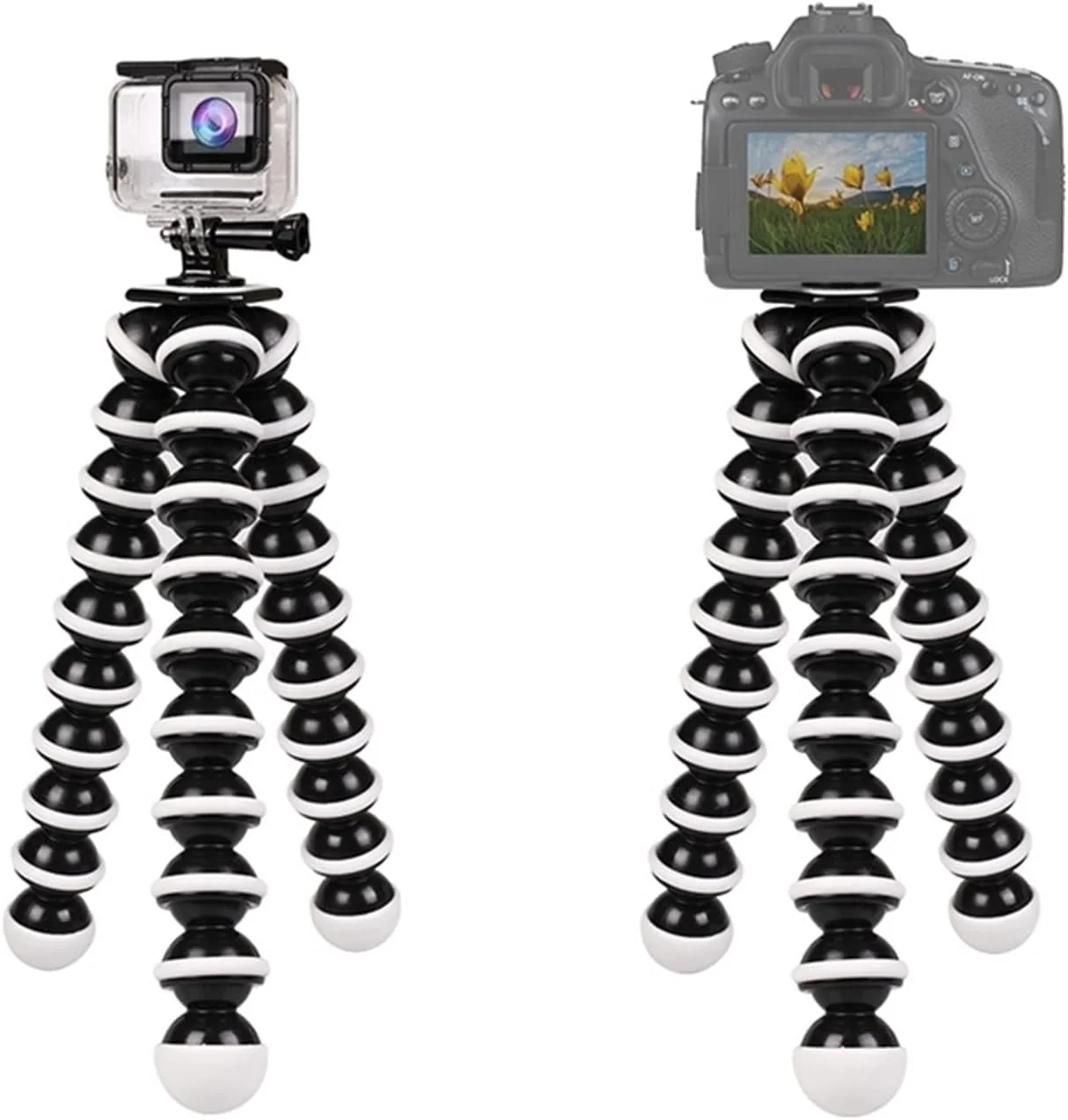 سه پایه انعطاف پذیر بزرگ و کوچک ZURBAA، نگهدارنده رومیزی تنبل تلفن، سه پایه برای دوربین دیجیتال