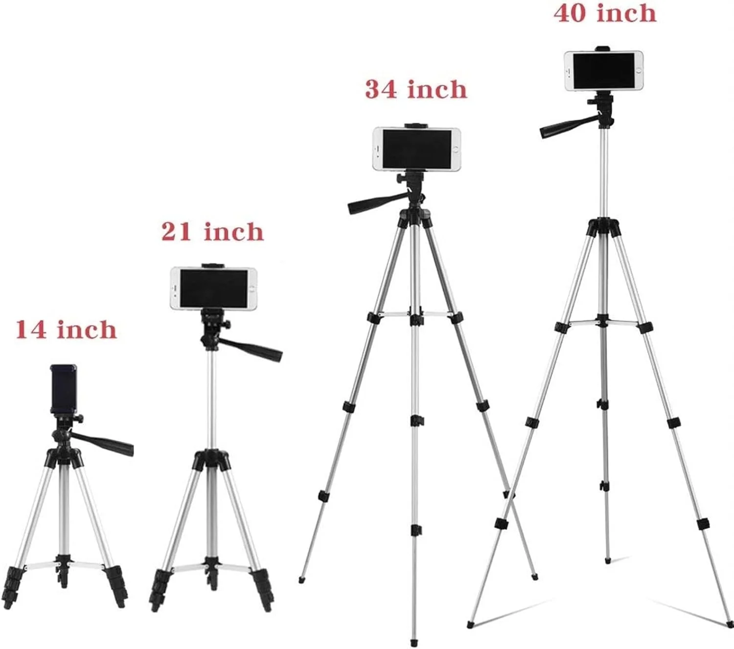 پایه نگهدارنده دوربین و گوشی موبایل ZURBAA، سه پایه رومیزی قابل حمل
