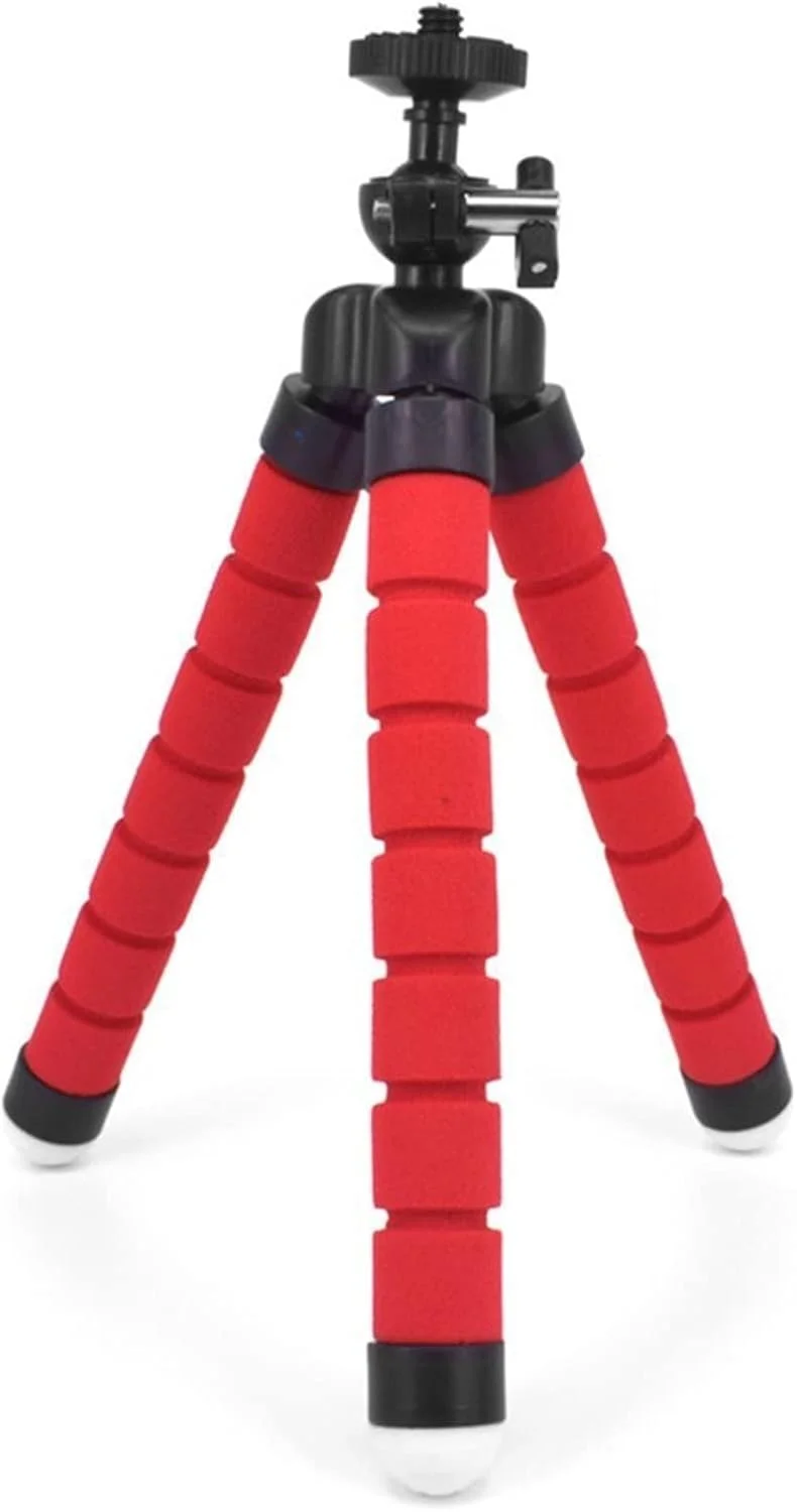 سه پایه اسفنجی ZURBAA برای گوشی، هولدر انعطاف پذیر 360 درجه، گیره دوربین اکشن، سه پایه تلفن هوشمند