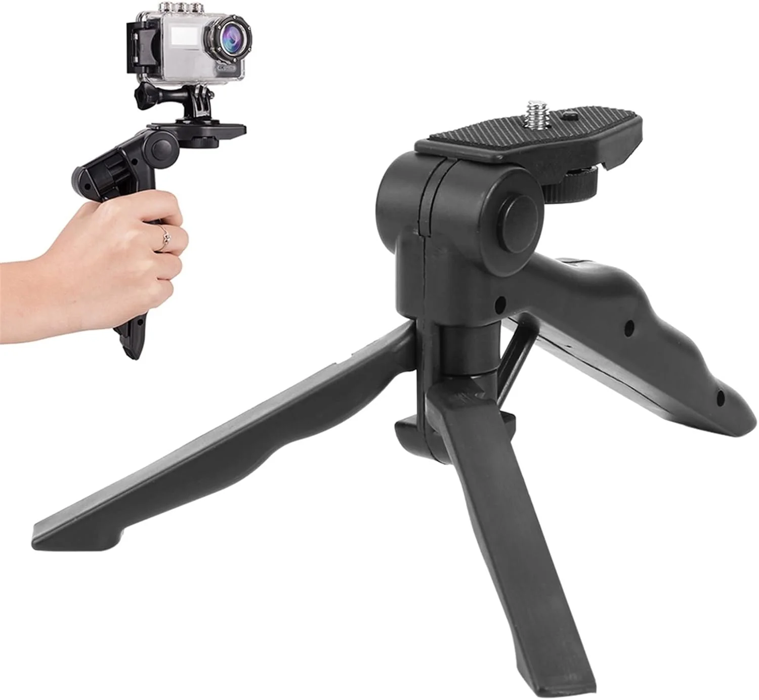 سه پایه رومیزی کوچک دوربین، پایه نگهدارنده با ثبات، سه پایه تلفن همراه با قابلیت تنظیم ارتفاع و زاویه