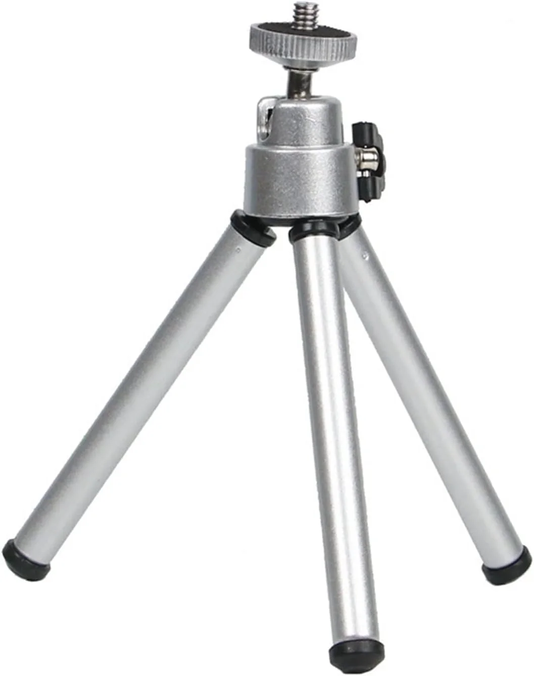 سه پایه کوچک انعطاف پذیر ZURBAA، پایه نگهدارنده 2 قسمتی برای پروژکتور، دوربین، سه پایه رومیزی آلیاژ آلومینیوم برای تلفن همراه