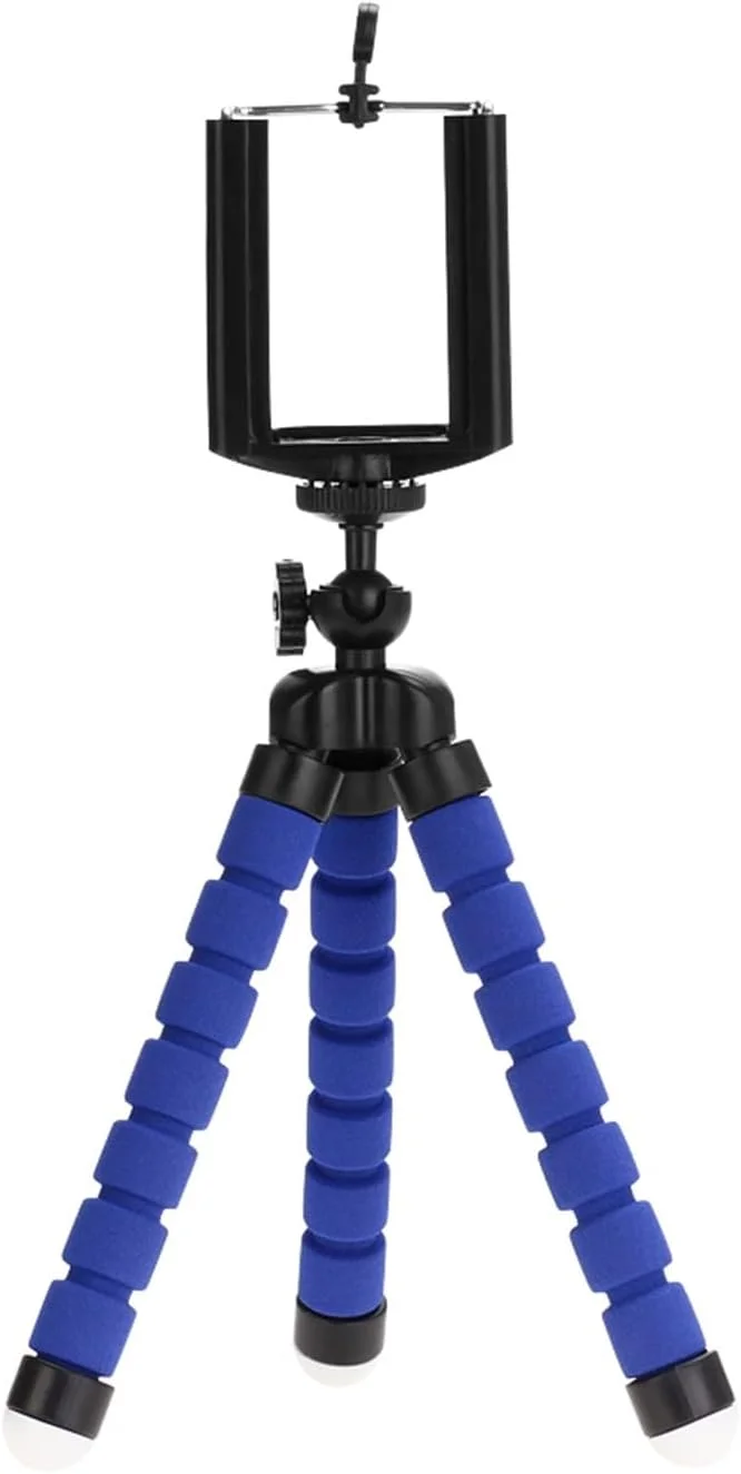 سه پایه دوربین و موبایل ZURBAA به همراه گیره نگهدارنده گوشی