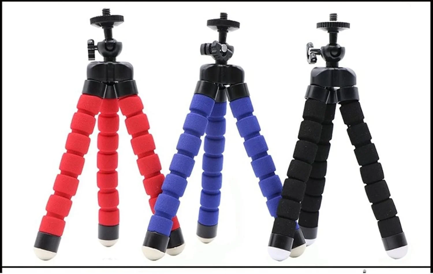 پایه نگهدارنده گوشی موبایل زوربا، سه پایه اسفنجی انعطاف پذیر کوچک برای تلفن همراه و گوشی هوشمند