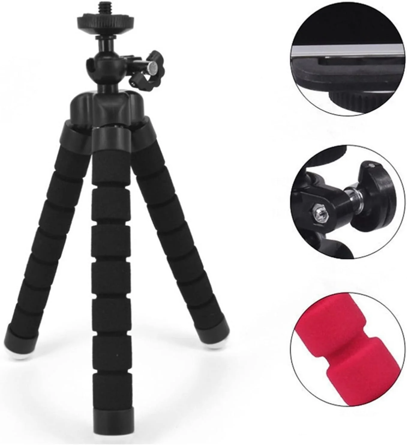 سه پایه کوچک انعطاف پذیر برای تلفن همراه، سه پایه تلفن هوشمند، پایه دوربین سه پایه کوچک انعطاف پذیر برای تلفن همراه، سه پایه تلفن هوشمند، پایه دوربین