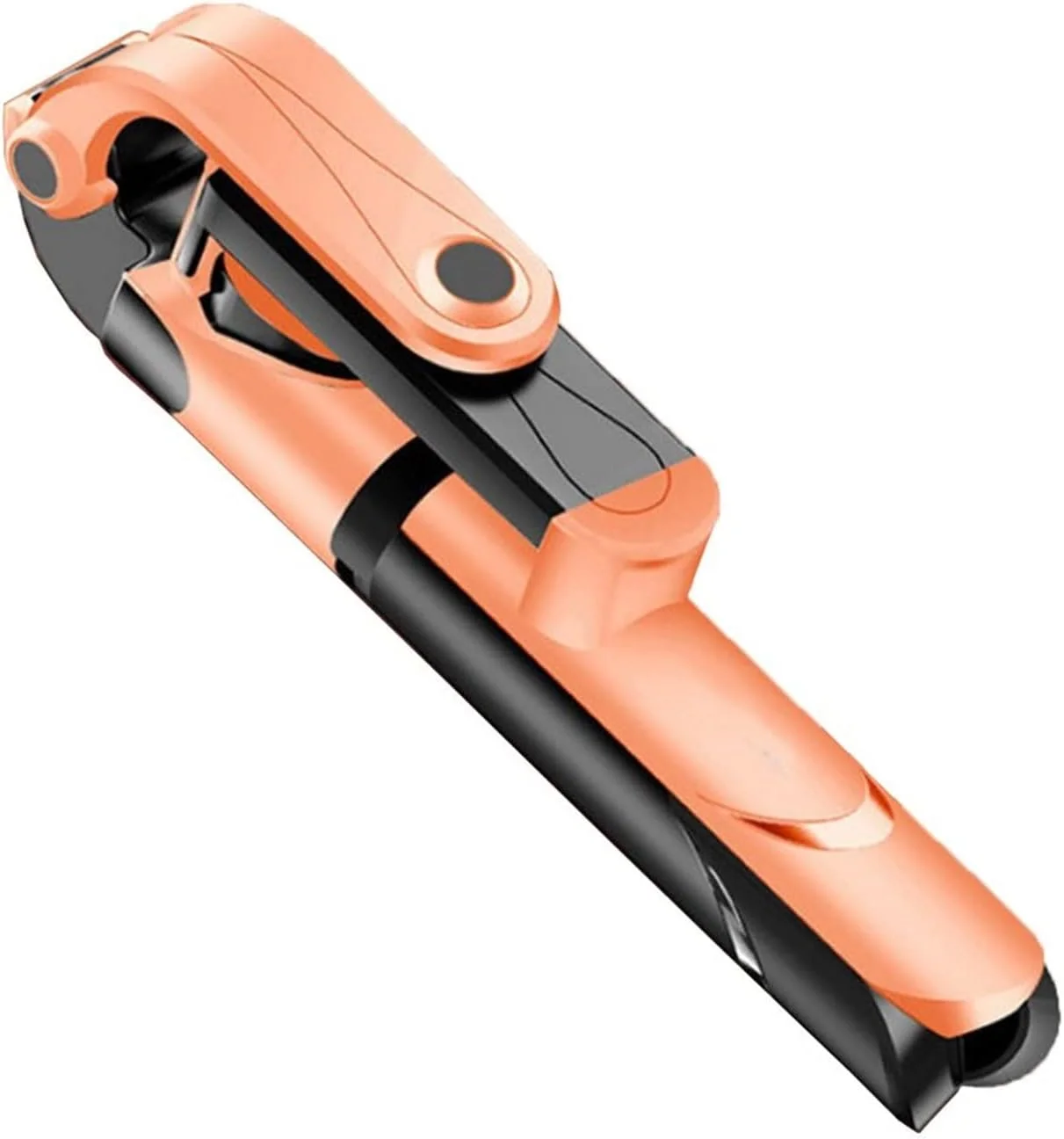 پایه سلفی سه پایه ZURBAA، پایه تلفن همراه بی سیم با کنترل از راه دور، پایه چند منظوره مناسب پخش زنده (رنگ: نارنجی مشکی)