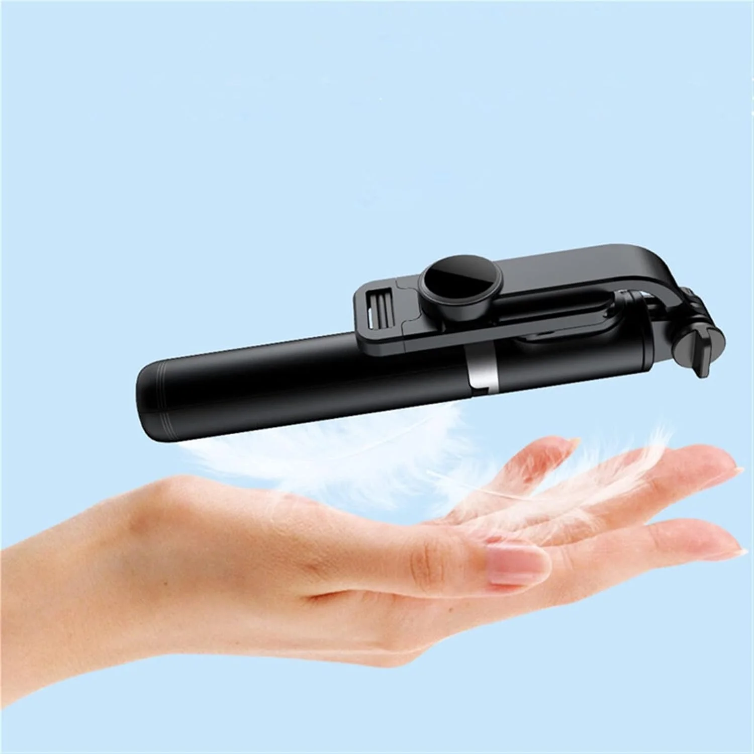 مونوپاد سه پایه سلفی استیک سازگار با بلوتوث (رنگ: سفید)