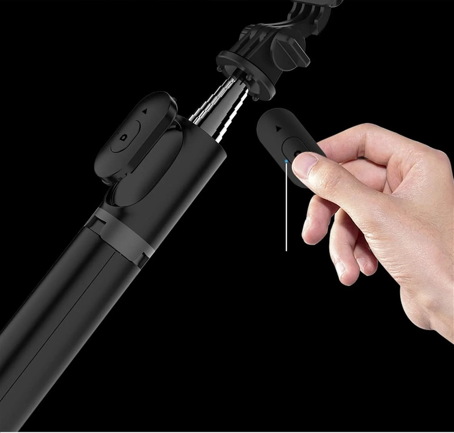 مونوپاد سه پایه سلفی استیک سازگار با بلوتوث (رنگ: سفید)