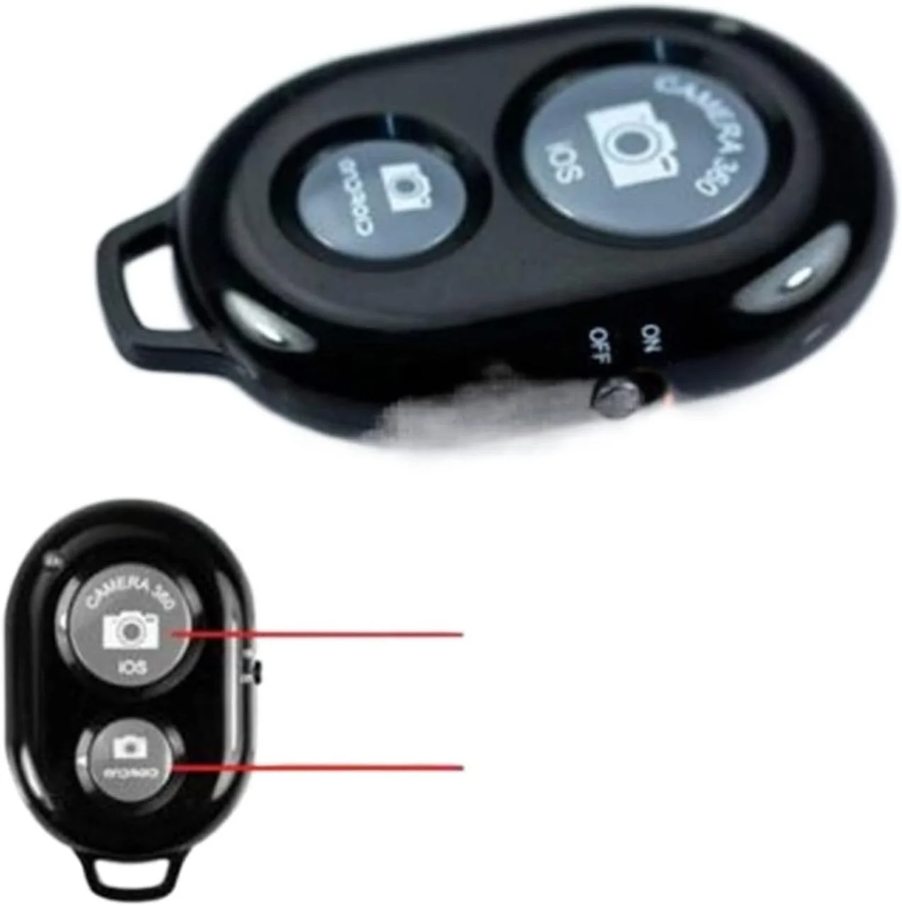 سه پایه مونوپاد تلسکوپی شاتر از راه دور استیک سلفی برای تلفن همراه، میله تایمر خودکار بی سیم از راه دور (رنگ: Hortel)