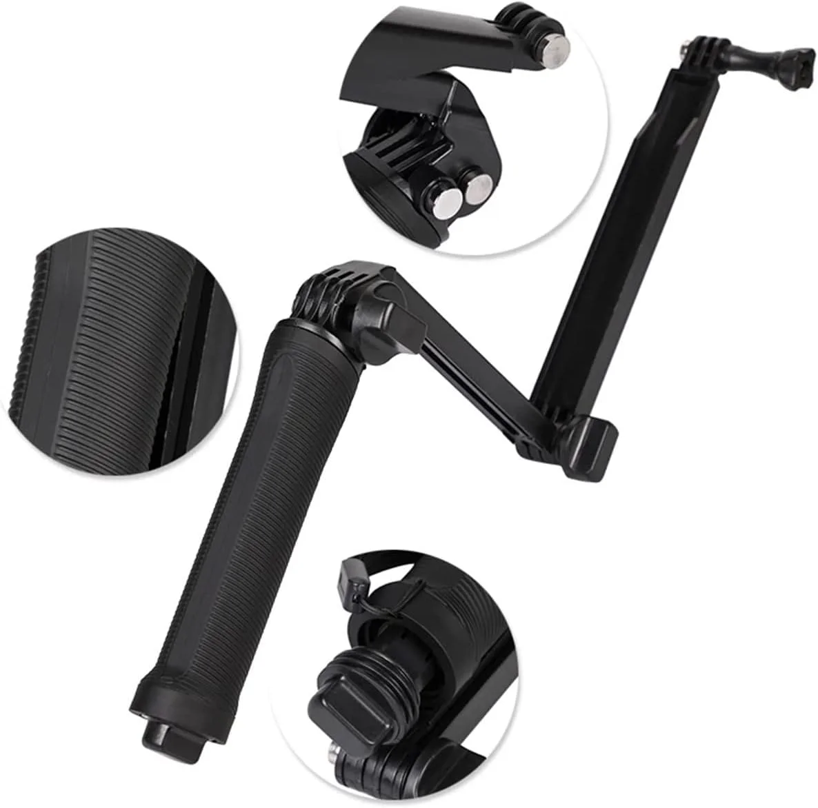 سه پایه تاشو گیره دار سه طرفه مونوپاد ضد آب مشکی مناسب دوربین