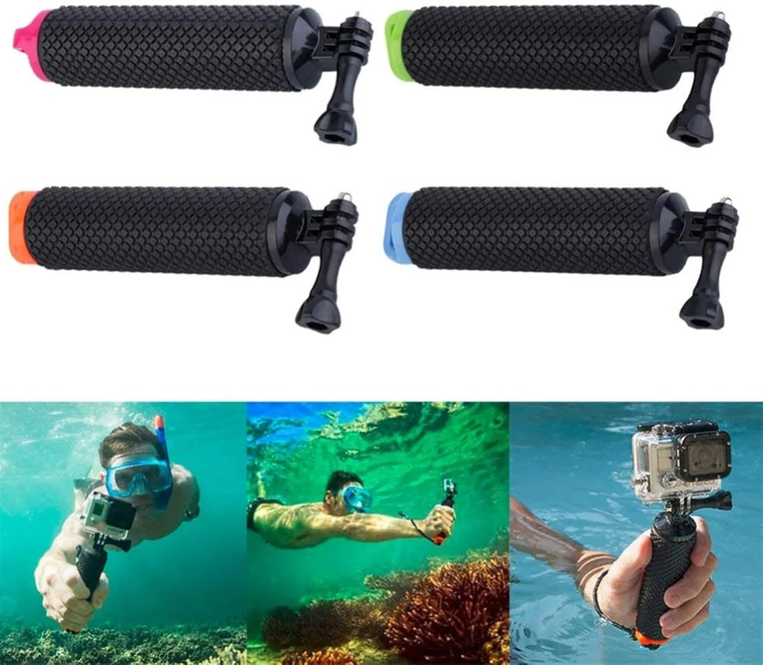 سه پایه ضد آب میله سلفی مناسب غواصی (رنگ: هورتل)