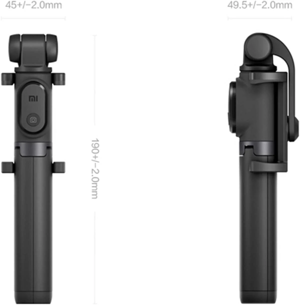 تک پایه سلفی ZURBAA با ریموت کنترل هوشمند بی سیم، سه پایه مونوپاد قابل حمل و نگهدارنده دستی تلسکوپی برای تلفن های همراه (رنگ: سفید)