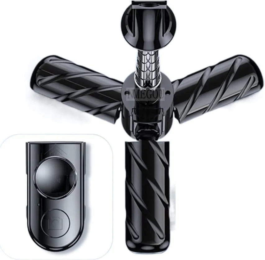 سه پایه دوربین مینی قابل حمل ZURBAA با بلوتوث و ریموت کنترل برای گوشی های هوشمند (رنگ: Hortel) سه پایه دوربین مینی قابل حمل ZURBAA با بلوتوث و ریموت کنترل برای گوشی های هوشمند (رنگ: Hortel)