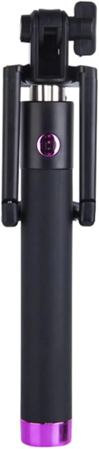 مونوپاد سه پایه تاشو کوچک، قابل افزایش طول، میله سلفی دستی، هولدر سلفی تلفن هوشمند (رنگ: Hortel)