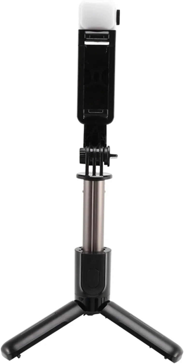 پایه سلفی سه پایه ZURBAA با ریموت بلوتوث بی سیم و پایه سه پایه پخش زنده در فضای باز، پایه سلفی با نور پرکننده قابل افزایش